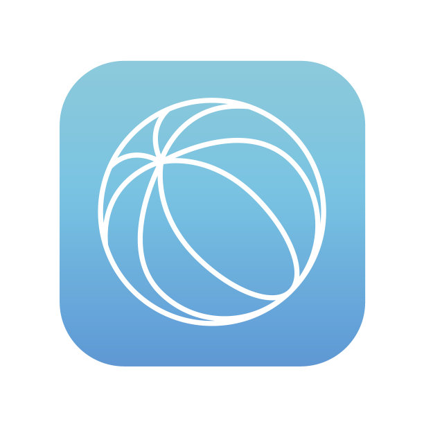 沙滩球线图标图片下载