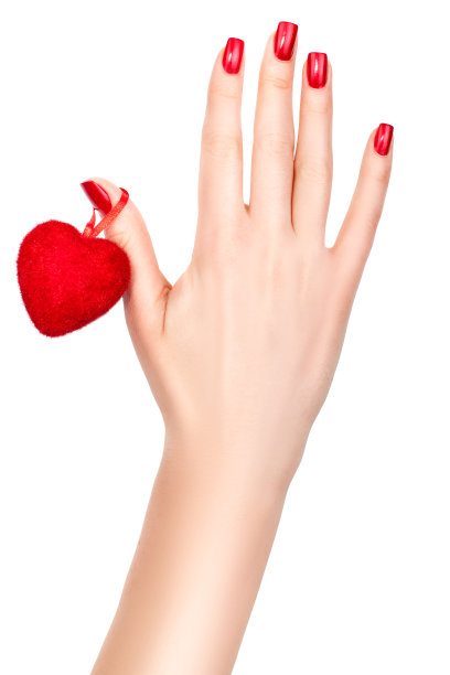 女人手上的心。图片下载
