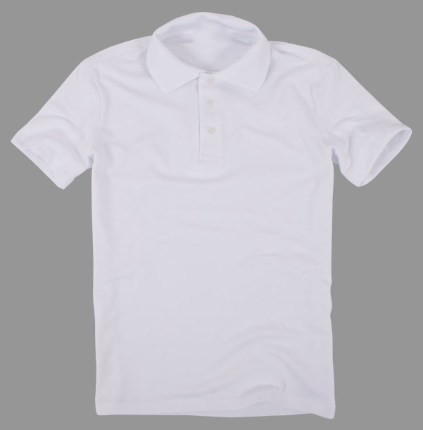 Polo衫孤立在灰色背景。图片下载