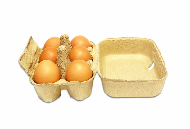 鸡蛋盒里的棕色鸡蛋图片下载