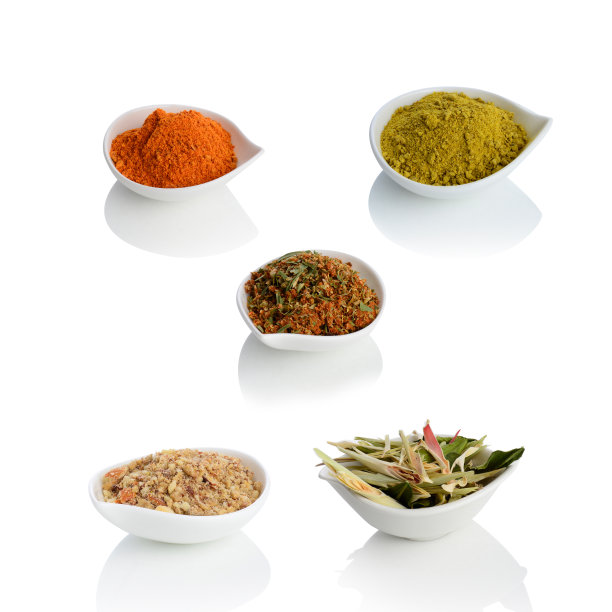 柠檬草，腰果，辣椒粉和泰国香草图片下载