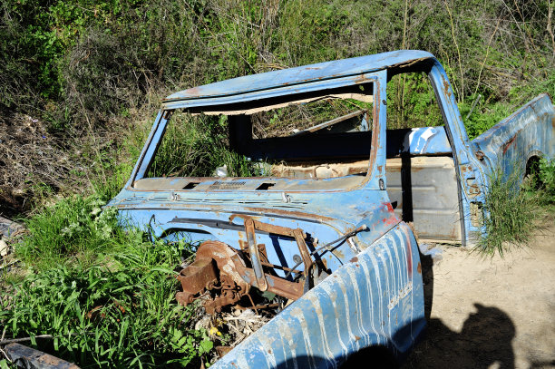 汽车残骸。图片下载