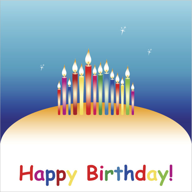生日背景或蜡烛卡片图片下载