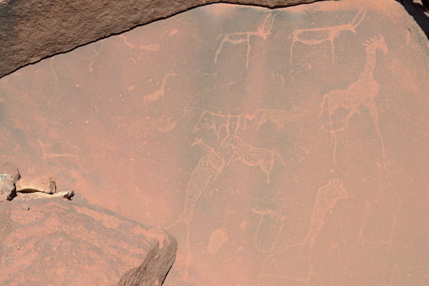 岩石雕刻，Twyfelfontein，纳米比亚图片下载