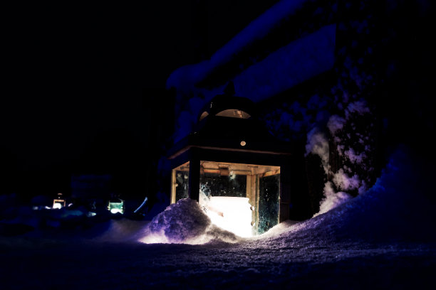 圣诞夜的灯笼图片下载