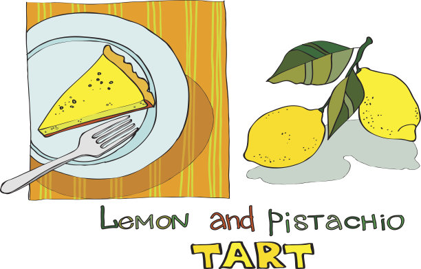 柠檬阿月浑子果馅饼图片下载