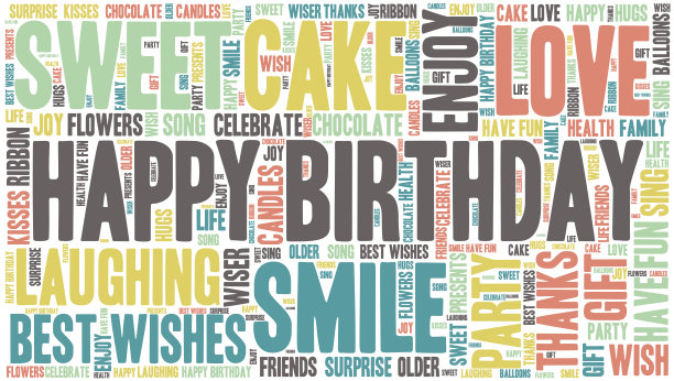 字云-庆生快乐-孤旗素材图片