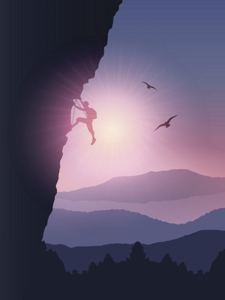 攀岩者的背景图片下载