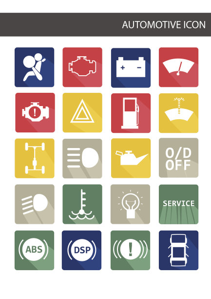 汽车图标汽车仪表盘汽车速度表的概念图片下载