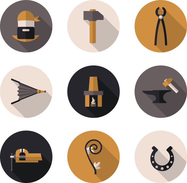 平图标铁匠图片下载