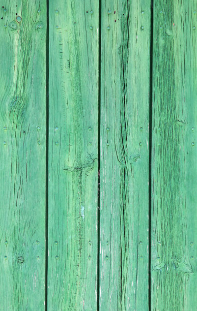 风化的老木材自然褪色，漆成亮绿色背景图片下载