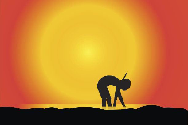 矢量剪影的男孩。图片下载