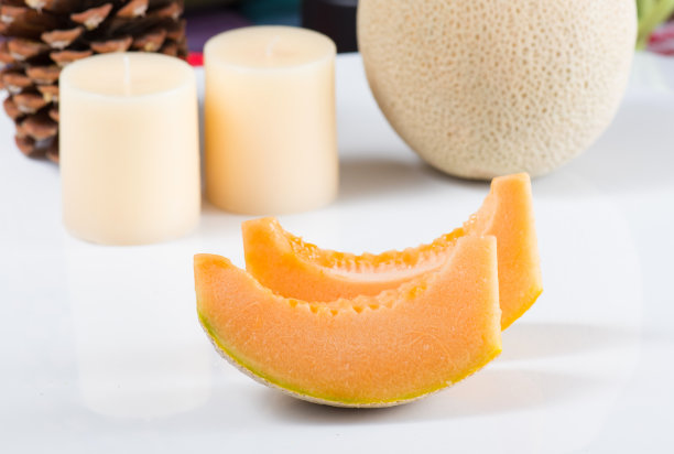 新鲜成熟的哈密瓜图片下载