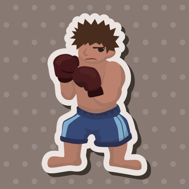 拳击手主题元素图片下载