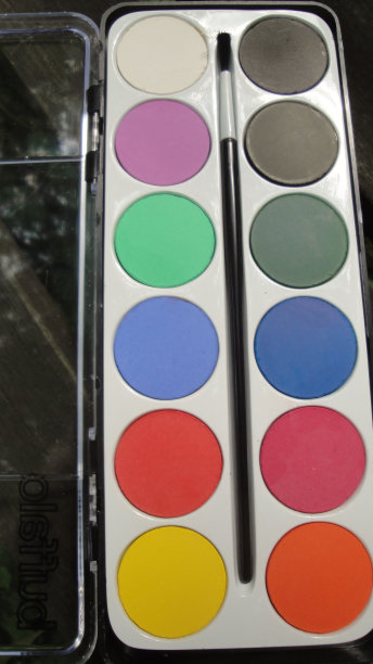 丰富多彩的艺术调色板图片下载