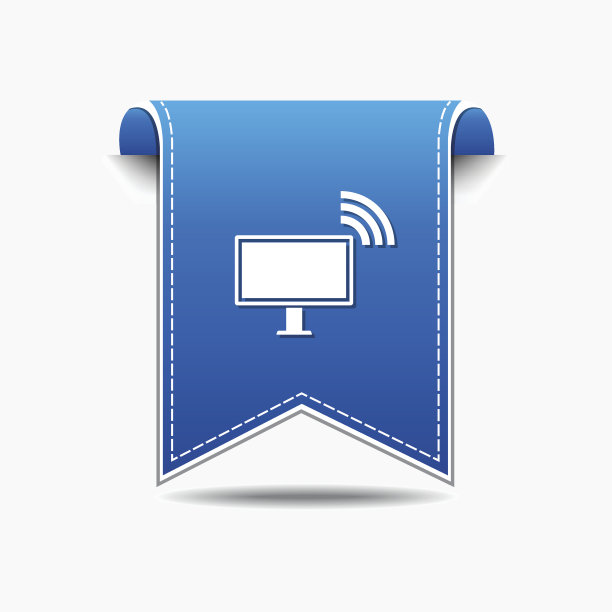 Pc网络蓝色矢量图标设计图片下载