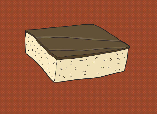 棕色蛋糕片图片下载