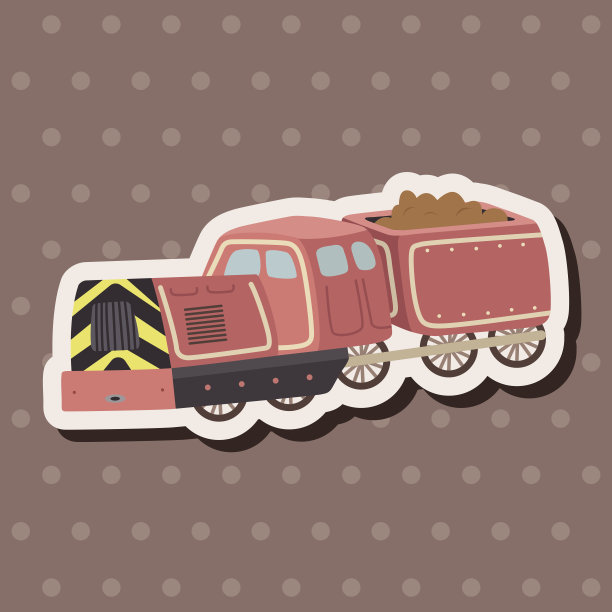 交通列车主题元素向量、eps图片下载