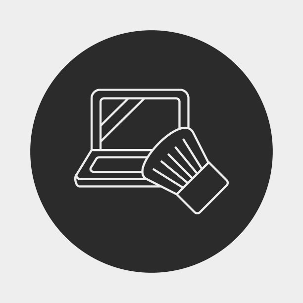 彩妆粉线图标图片下载