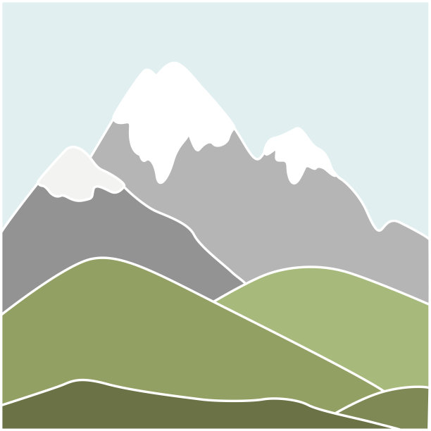 山脉矢量图图片下载