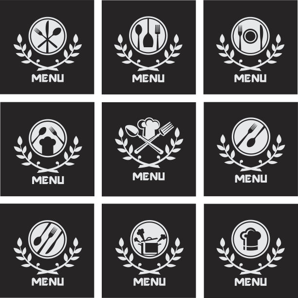 餐厅菜单套装图片下载