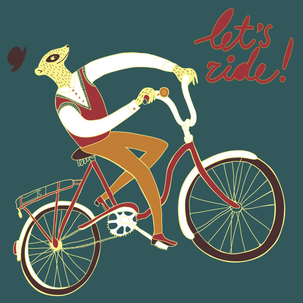 猫鼬骑自行车图片下载