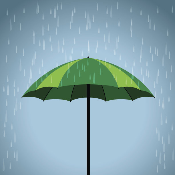 绿色的伞图片下载