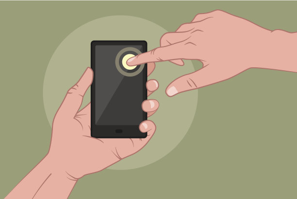 使用移动设备的手图片下载