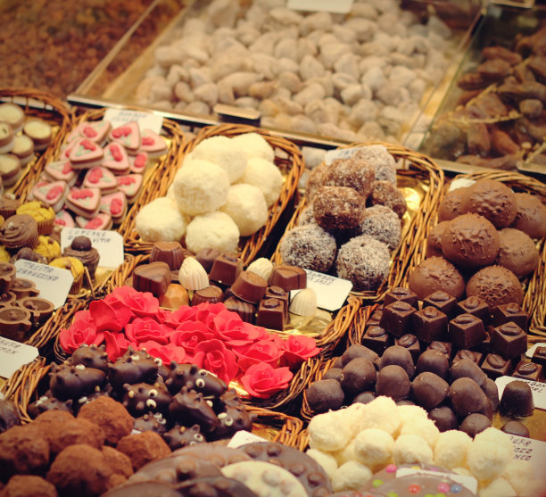 精选美味的糖果在Mercat Sant Josep de la图片下载