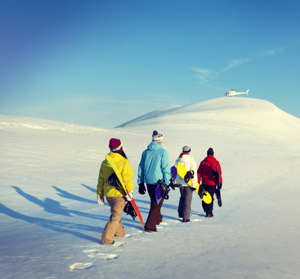 滑雪板运动休闲冬季概念图片下载