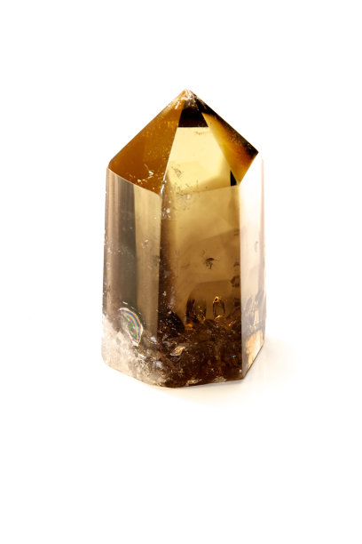 烟黑色石英晶体点在白色图片下载