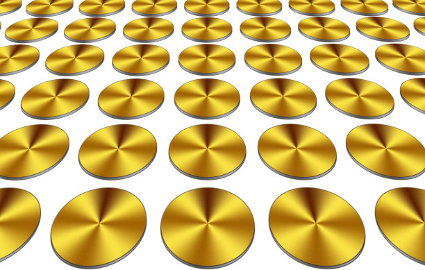 黄金盘背景。图片下载