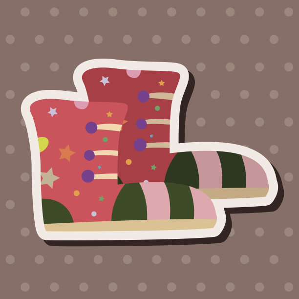 鞋子风格主题元素向量，eps图片下载