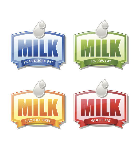 牛奶标签图片下载