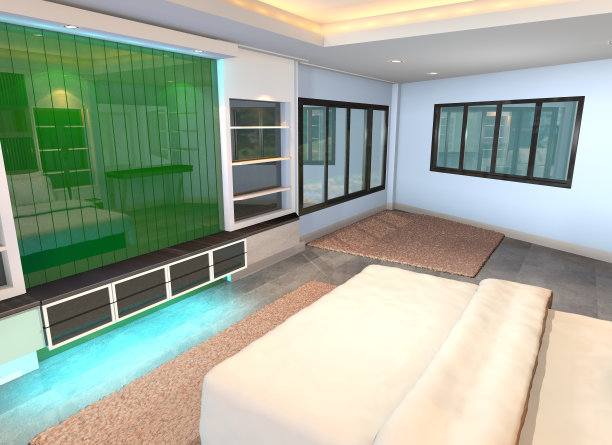 绿墙装饰图片下载