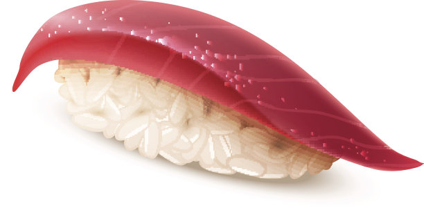 寿司，日本料理，孤立在白色图片下载