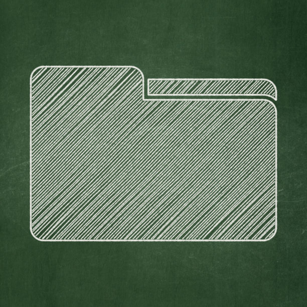 财务概念:文件夹上的黑板背景图片下载