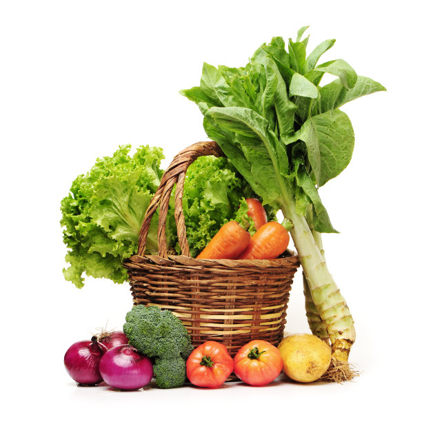 篮子里的各种生蔬菜图片下载