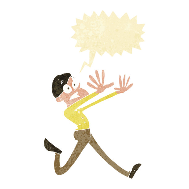 卡通人物带着泡泡跑了图片下载