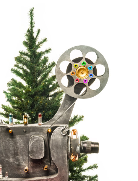 电影院和新年树图片下载