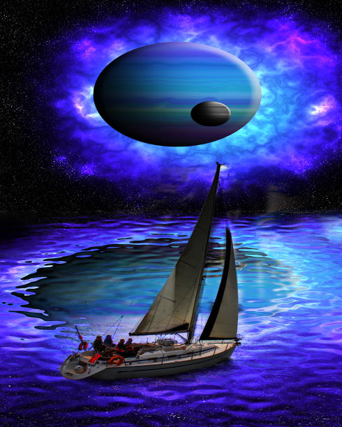 在太空中航行。图片下载