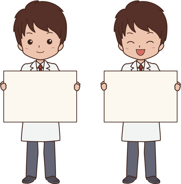 两个商人拿着白板图片下载