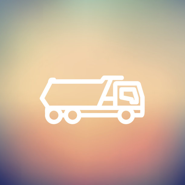 挂车细线图标图片下载