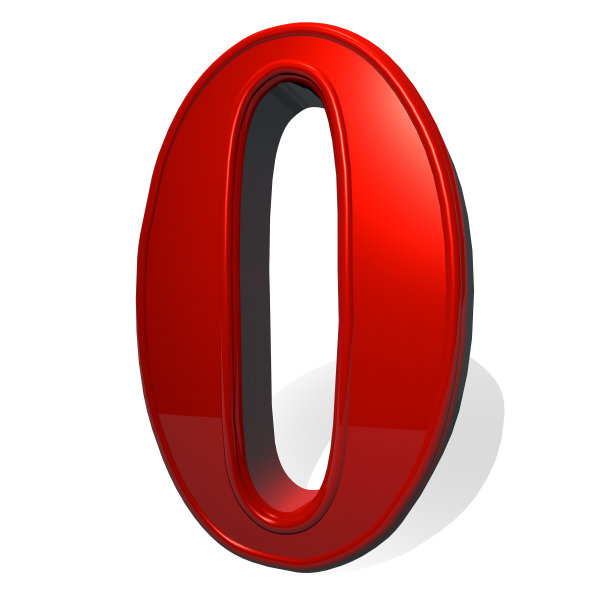 白色背景下红色数字特写镜头图片下载