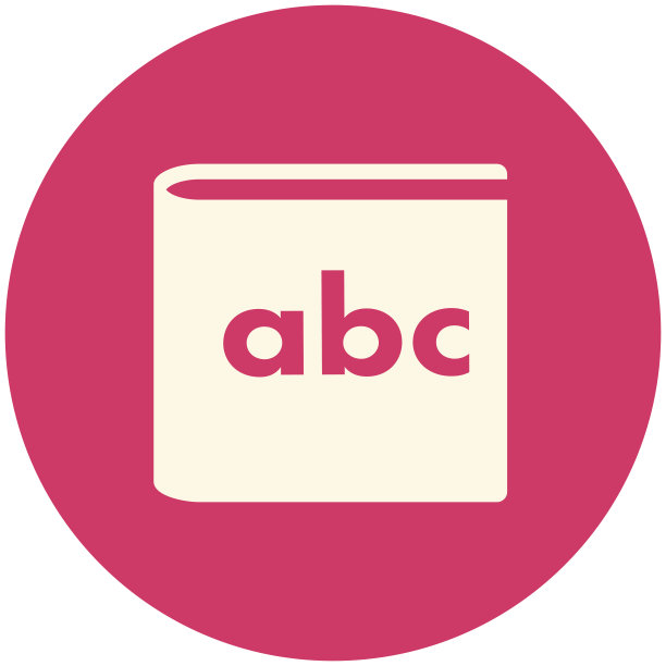 图标的字母书素材图片