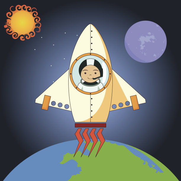 宇航员在太空，太空船旅行图片下载