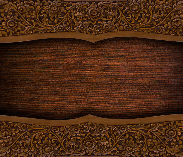 泰国图案手工木雕图片下载