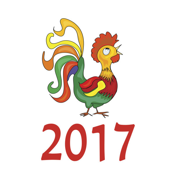 2017年春节生肖卡通鸡图片下载