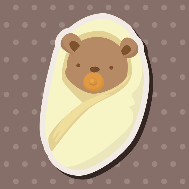 小熊主题元素向量、eps图片下载