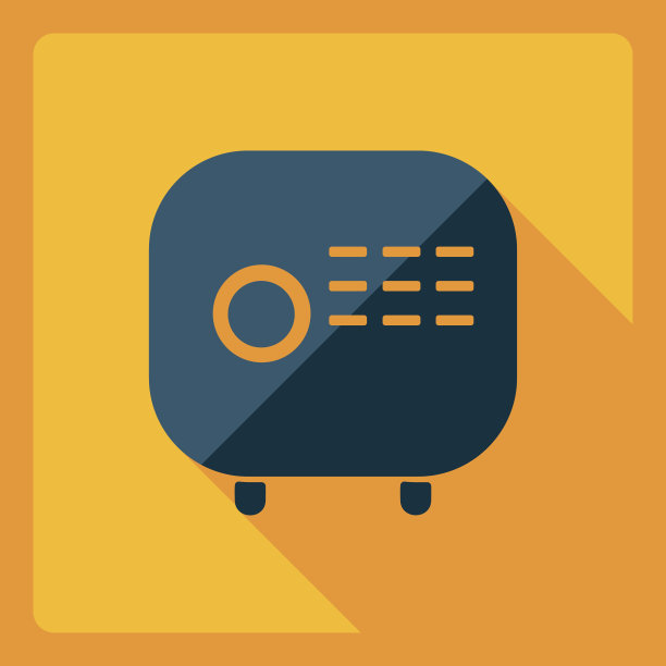 平板现代设计与影子图标收音机图片下载